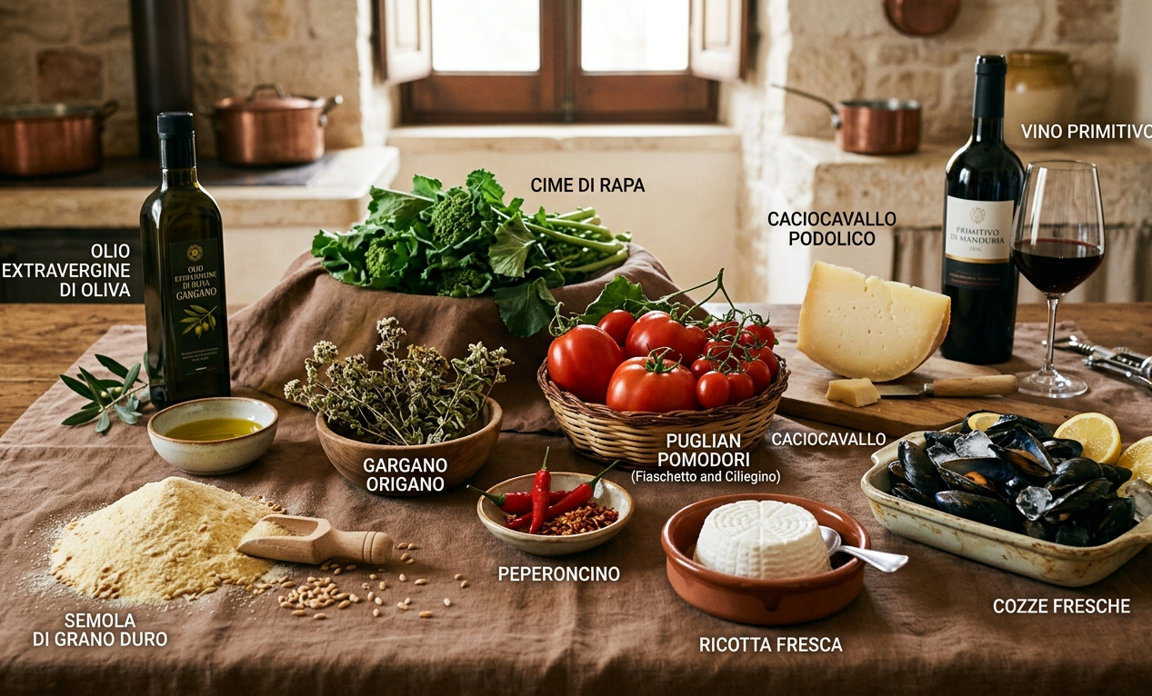 Gli ingredienti della cucina del Gargano con descrizione